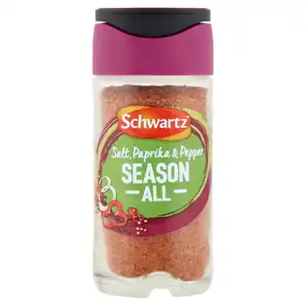 Iceland Schwartz season all salt, paprika & pepper 70g offer
