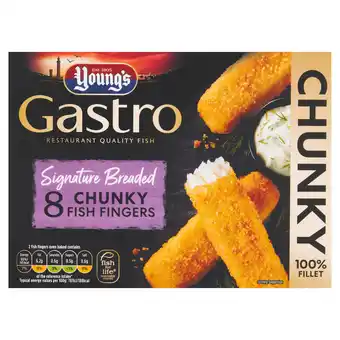 Iceland Young's gastro signature breaded 8 chunky fish fingers 320g offer