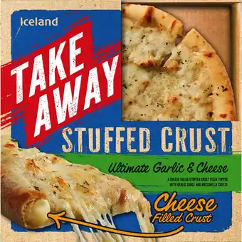 Iceland Iceland stuffed crust ultimate garlic and cheese pizza 410g offer