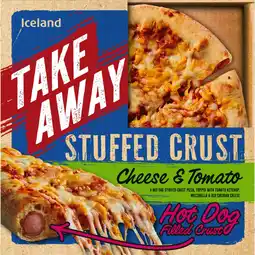 Iceland Iceland cheese and tomato hot dog stuffed crust pizza 531g offer
