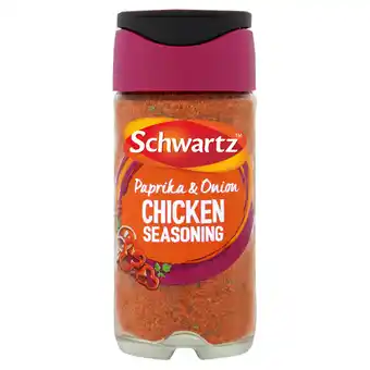 Iceland Schwartz paprika & onion chicken seasoning 50g offer