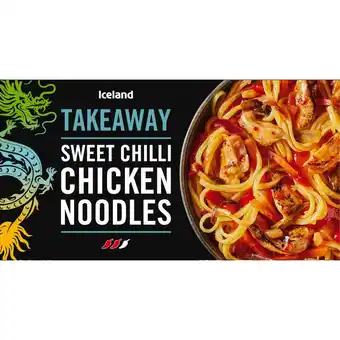 Iceland Iceland takeaway sweet chilli chicken noodles 375g offer