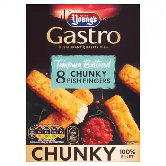 Iceland Young's gastro 8 tempura battered chunky fish fingers 320g offer