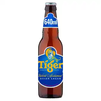 Iceland Tiger asian lager beer 640ml bottle offer