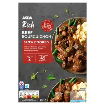 Asda Asda creamy beef bourguignon slow cooked offer