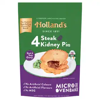 Iceland Holland's 4 steak & kidney pies offer