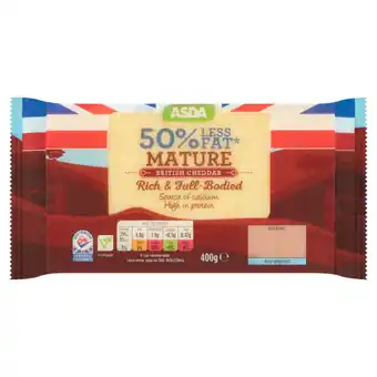 Asda Asda 50% less fat mature cheddar cheese offer