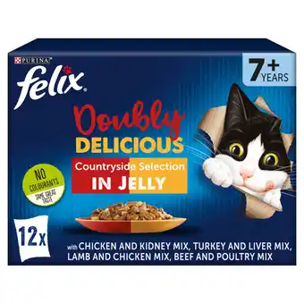 Asda Felix as good as it looks doubly delicious senior cat food meat offer