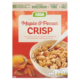 Asda Asda maple & pecan crisp cereal offer