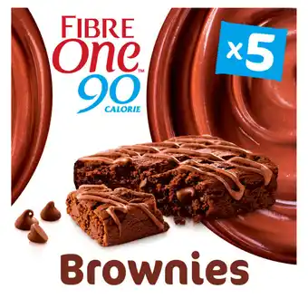Asda Fibre one 90 calorie chocolate fudge brownie squares 5 pack offer