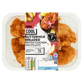 Asda Asda cool buttermilk breaded british chicken mini fillets offer