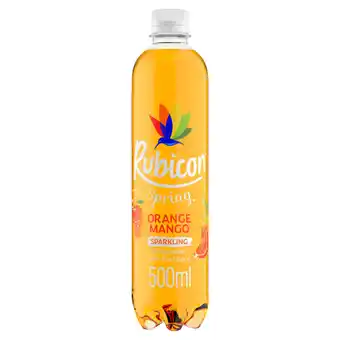 Asda Rubicon spring orange & mango sparkling spring water & fruit juice bottle offer