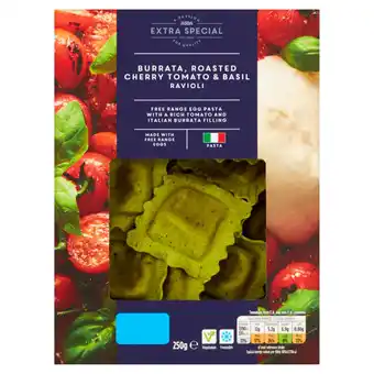 Asda Asda extra special burrata, roasted cherry tomato & basil ravioli offer