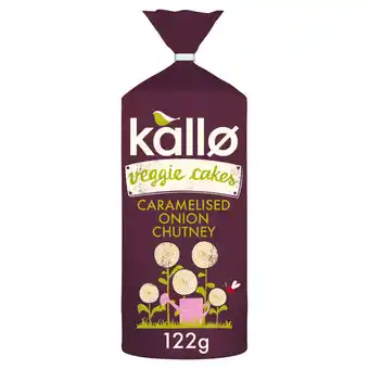 Asda Kallo caramelised onion chutney lentil & pea veggie cakes offer