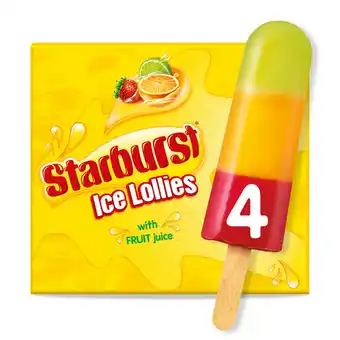 Asda Starburst ice lollies with fruit juice offer