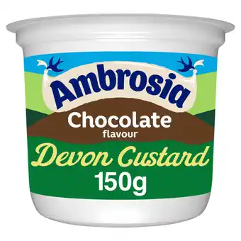 Asda Ambrosia ready to eat chocolate flavour devon custard pot offer