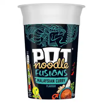 Asda Pot noodle fusions instant snack malaysian curry offer
