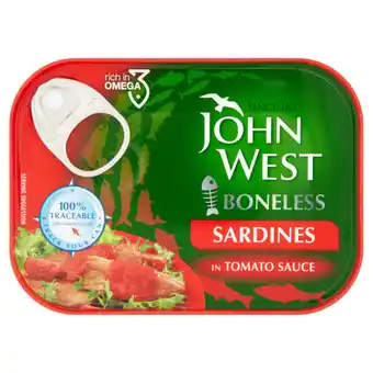 Asda John west boneless sardines in tomato sauce offer