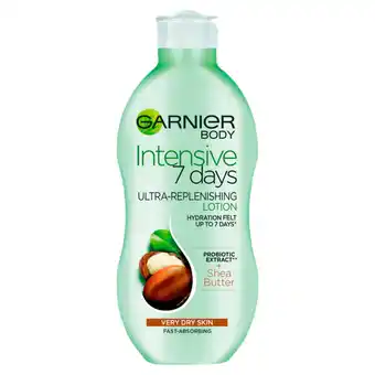 Asda Garnier intensive 7 days shea butter body lotion dry skin offer