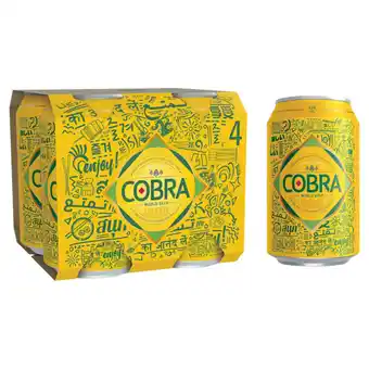 Asda Cobra premium lager beer x4 offer