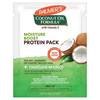 Asda Palmer's coconut oil formula with vitamin e deep conditioning protein pack offer