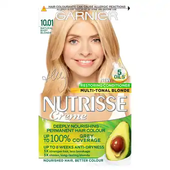 Asda Garnier nutrisse 10.01 baby blonde permanent hair dye offer