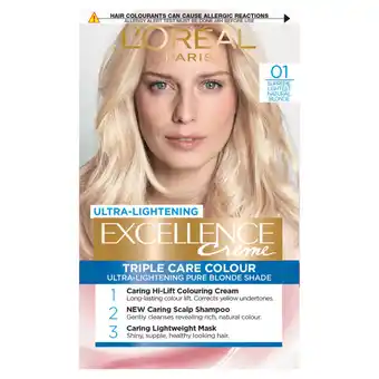 Asda L'oreal excellence creme blondes supreme lightest blonde permanent hair dye offer