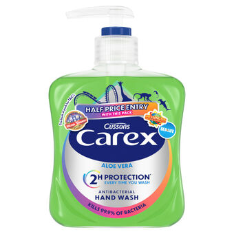 Asda Carex antibacterial aloe vera hand wash (may come in refill pack) offer