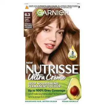 Asda Garnier nutrisse 6.3 golden light brown permanent hair dye offer