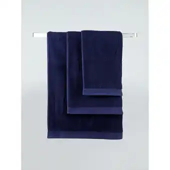 Asda George home medium navy 100% cotton bath towel offer