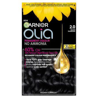 Asda Garnier olia 2.0 black diamond permanent hair dye offer