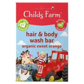 Asda Childs farm hair & body wash bar organic sweet orange offer