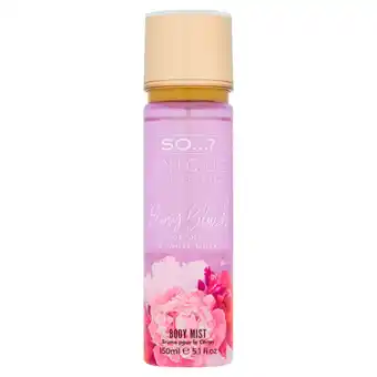 Asda So...? unique peony blush peony & white musk body mist offer