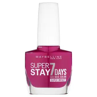 Asda Maybelline superstay 7 days super impact nail color 886 24/7 fuchsia offer