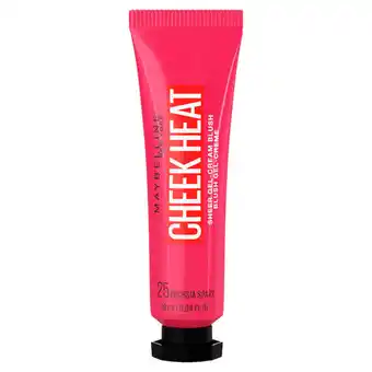 Asda Maybelline cheek heat water infused hydrating gel sheer blusher 25 fuchsia spark offer