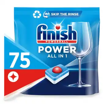 Asda Finish power all in one dishwasher tablets original, 75 tablets offer