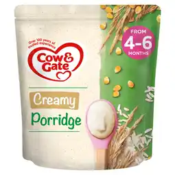 Asda Cow & gate creamy porridge baby cereal 4-6+ months offer