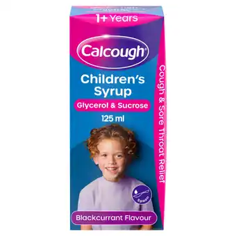 Asda Calcough children's syrup blackcurrant flavour offer