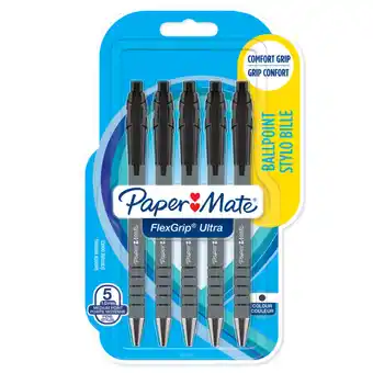 Asda Papermate flexgrip ultra ballpoint 5 1.0mm medium point pens offer