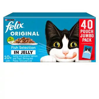 Asda Felix fish selection in jelly cat food offer