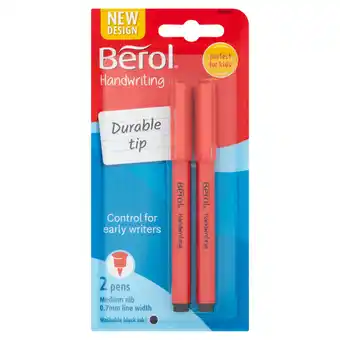 Asda Berol black handwriting pens offer