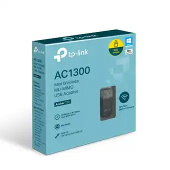 Asda Tp-link ac1300 mini usb wi-fi adapter - archer t3u offer