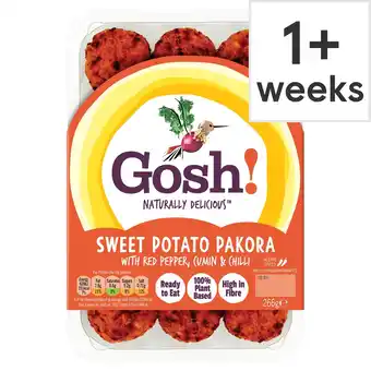 Tesco Gosh! sweet potato pakora 266g offer