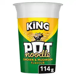 Iceland Pot noodle king pot chicken & mushroom 114 g offer