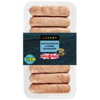 Iceland Iceland luxury the ultimate 8 pork sausages 454g offer