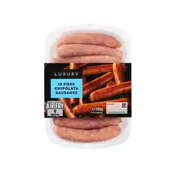 Iceland Iceland luxury 16 pork chipolata sausages 454g offer