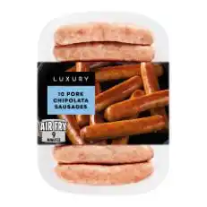 Iceland Iceland luxury 16 pork chipolata sausages 454g offer