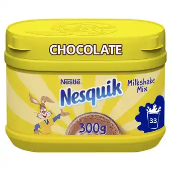 Iceland Nesquik chocolate flavoured milkshake powder 300g tub offer