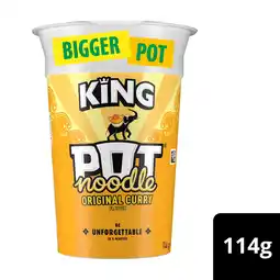 Iceland Pot noodle king pot noodle original curry 114 g offer