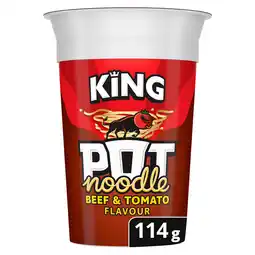 Iceland Pot noodle king pot beef & tomato 114 g offer